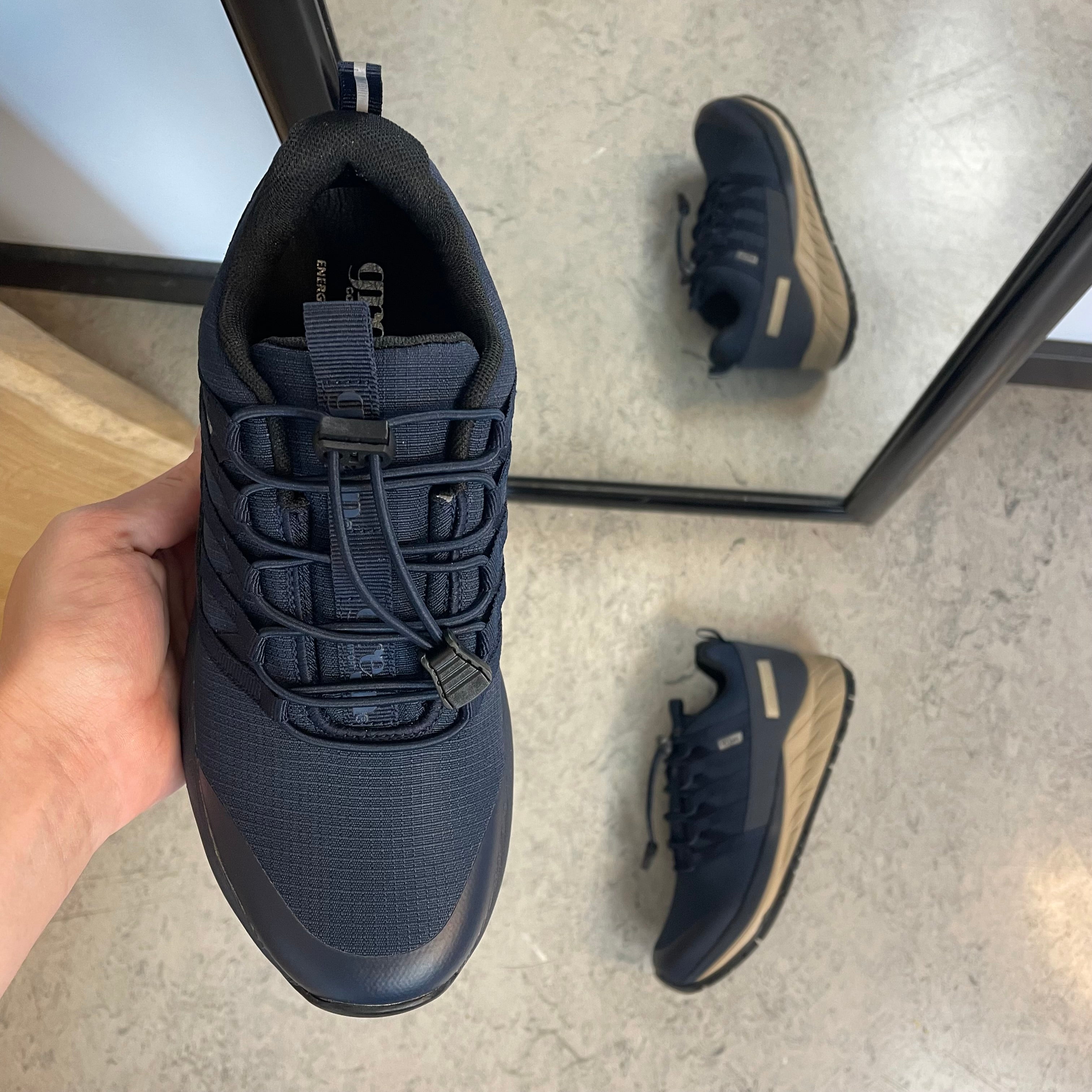 Green Comfort Path Pipi – blå outdoor sneaker med H-læst & svangstøtte