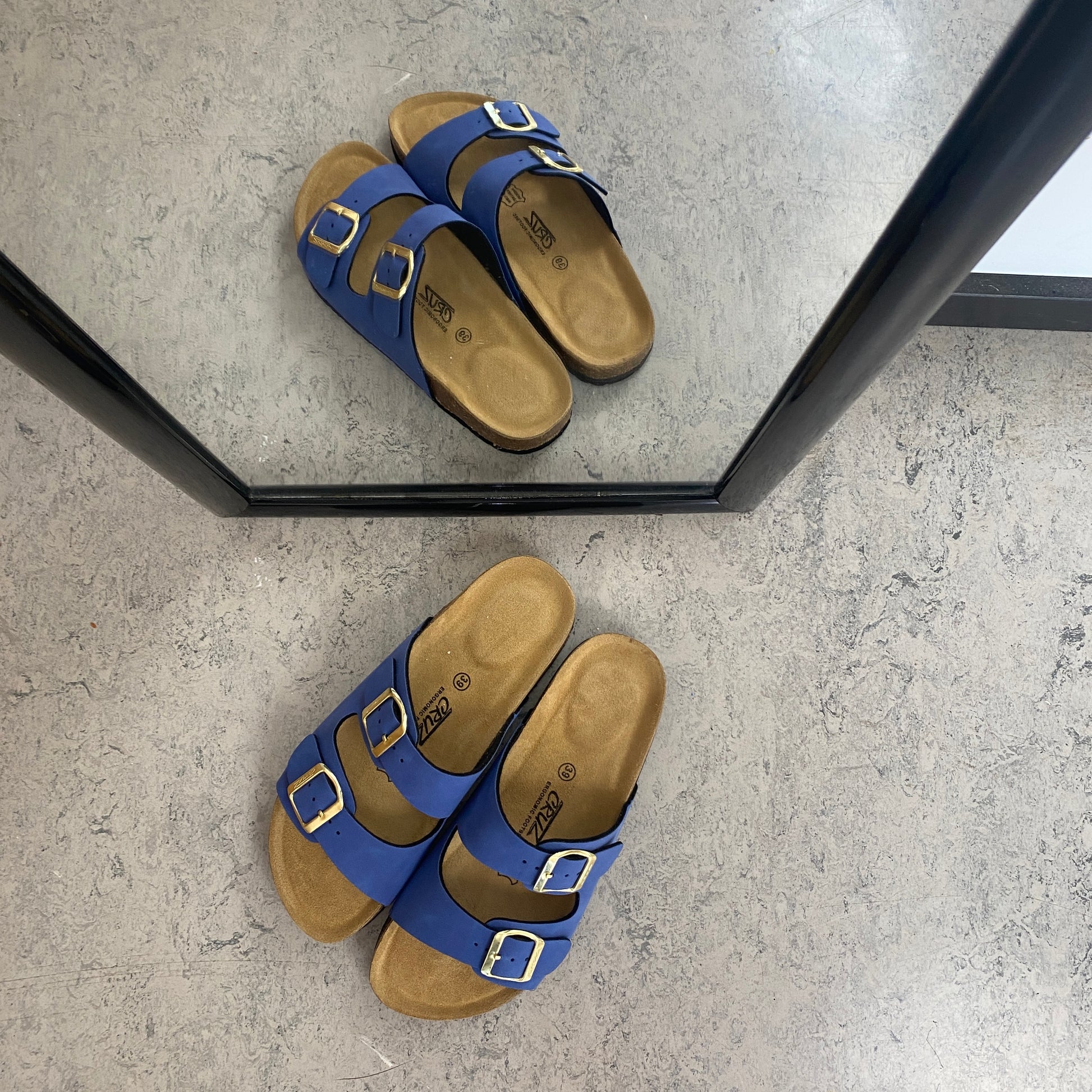 Cruz slip on sandal – Blå