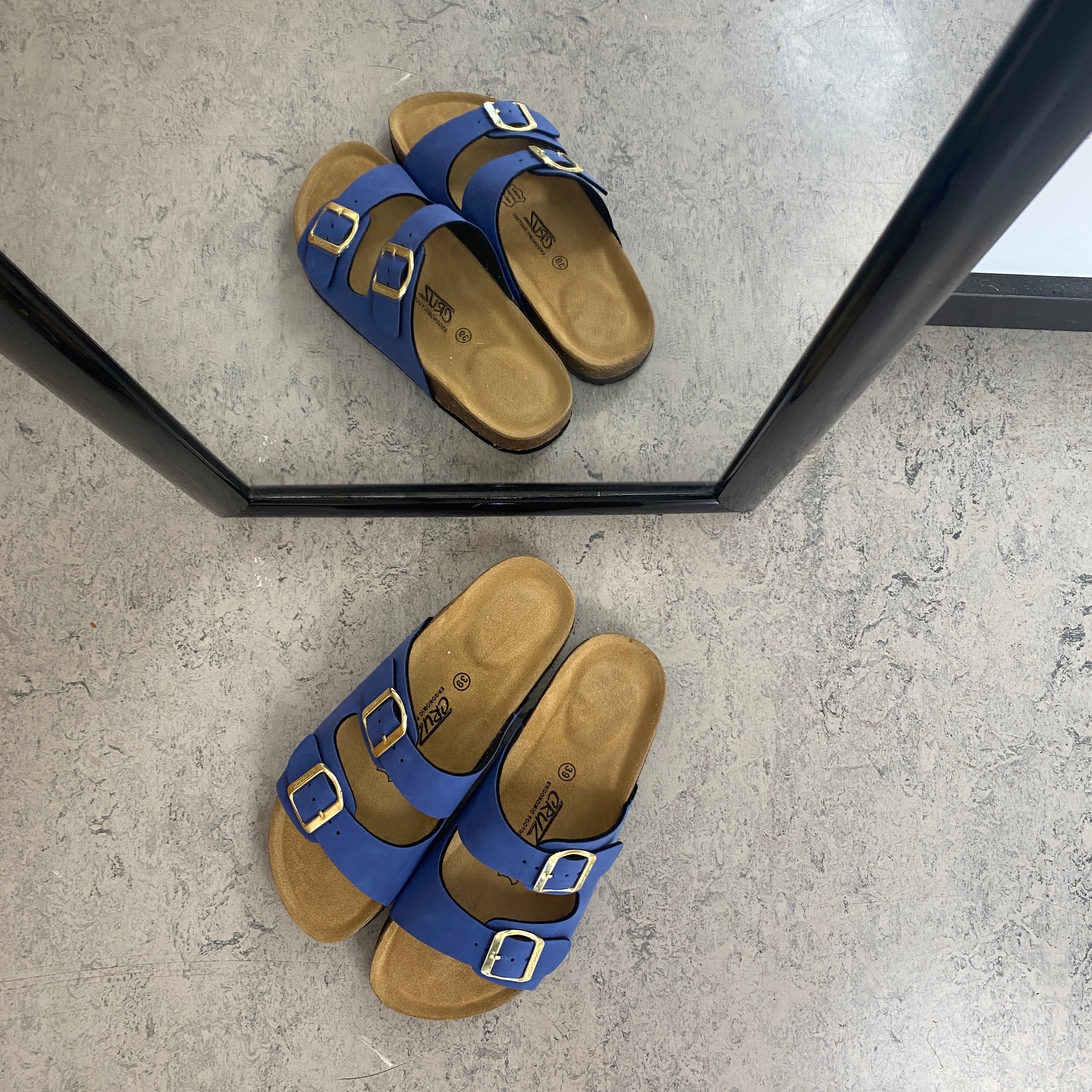 Cruz slip on sandal – Blå