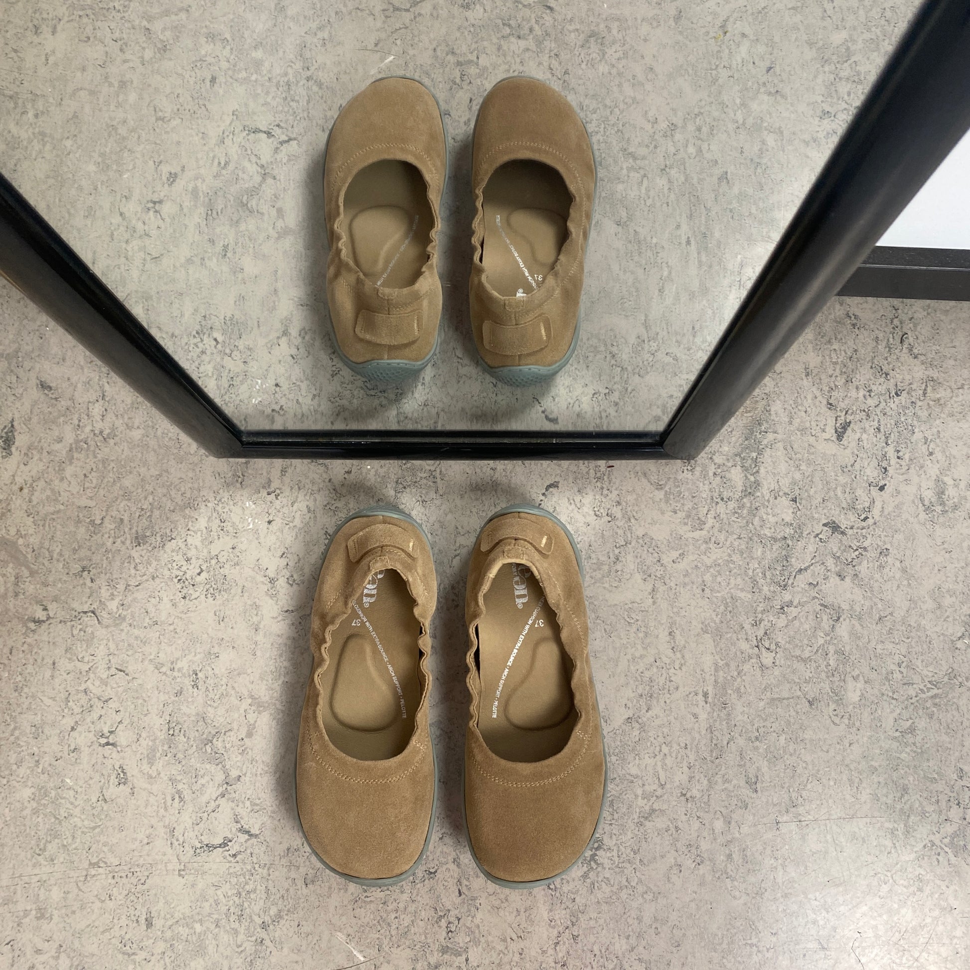 Green Comfort Leeds Lucca barfodssko i sand – naturlig bevægelse & fleksibel komfort