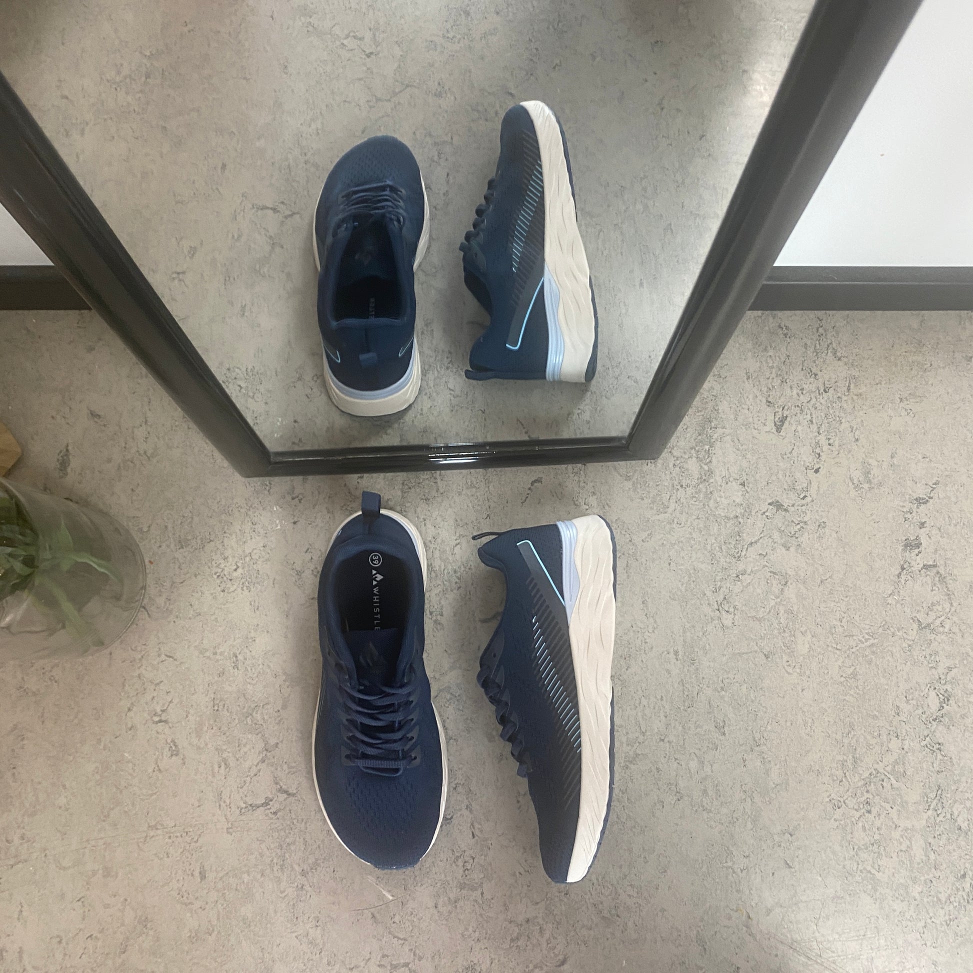 Linares W Wide Fit Shoe – mørkeblå letvægtssko med ekstra bredde
