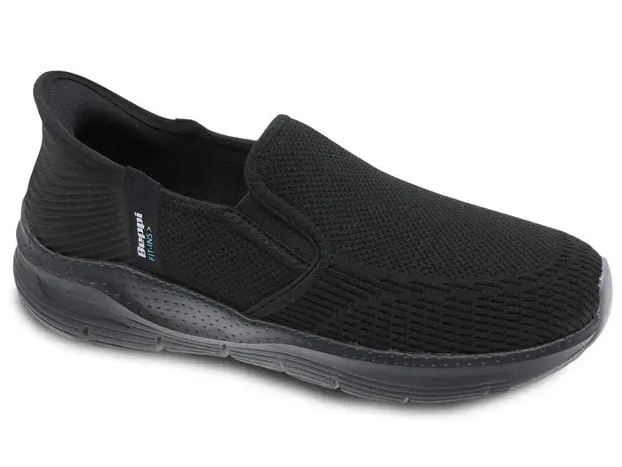 Let slip-on sko i sort – åndbar og nem at tage på