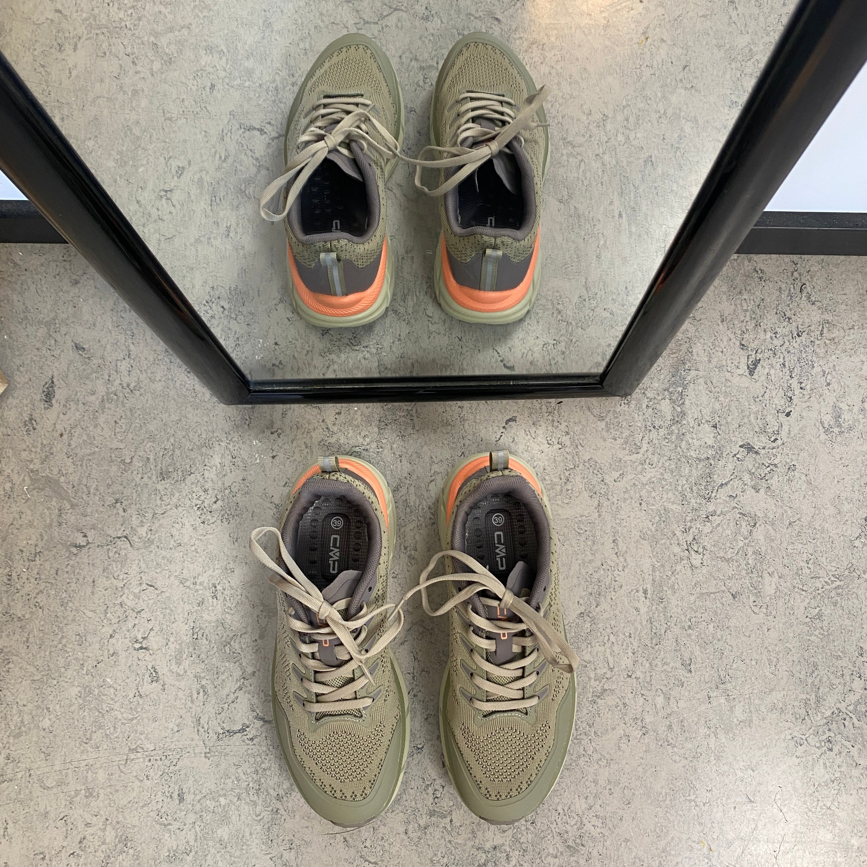 CMP Rahmsy Wmn Multifunctional Shoes – oliven med orange detalje ved hælen