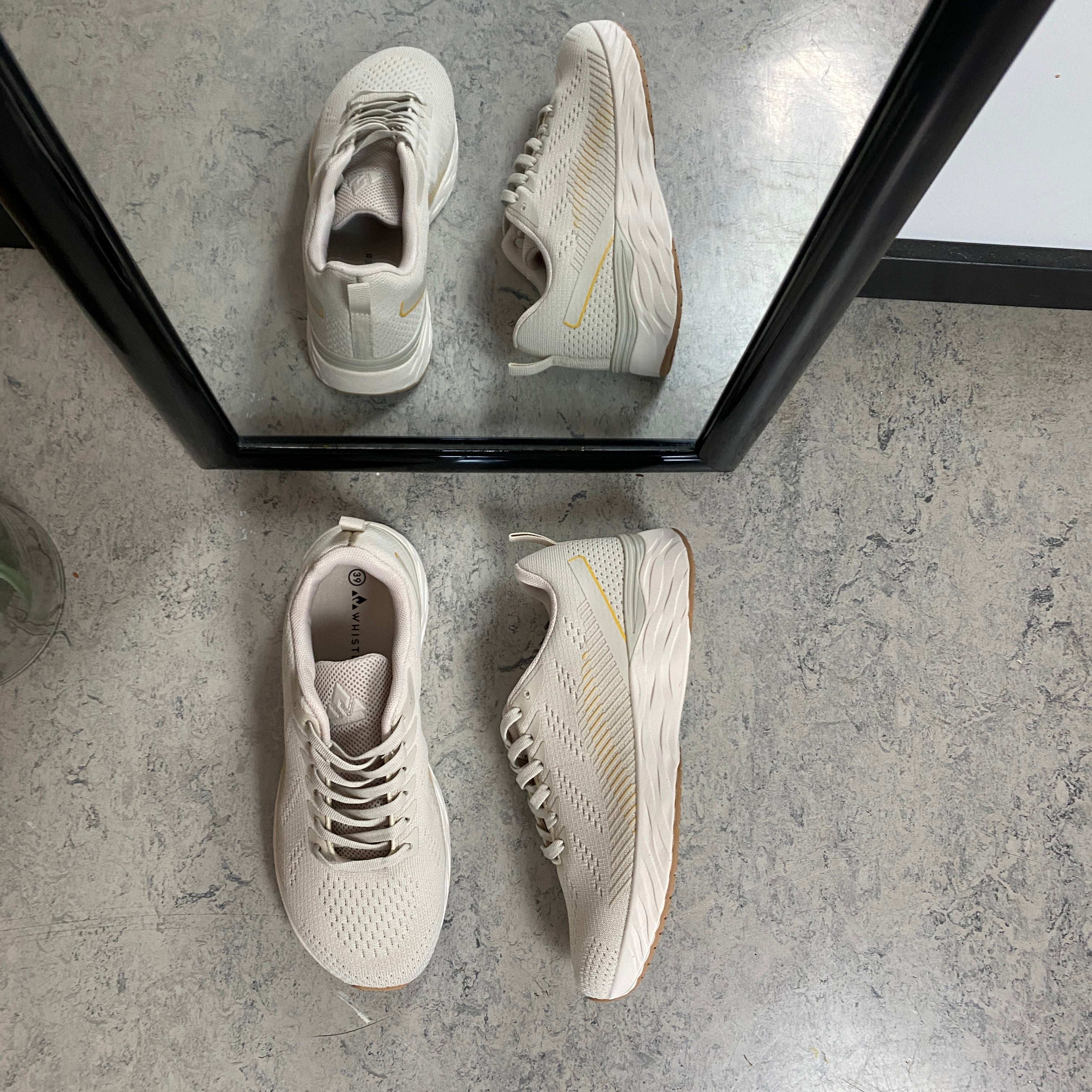 Linares W Wide Fit Shoe – beige letvægtssko med ekstra bredde