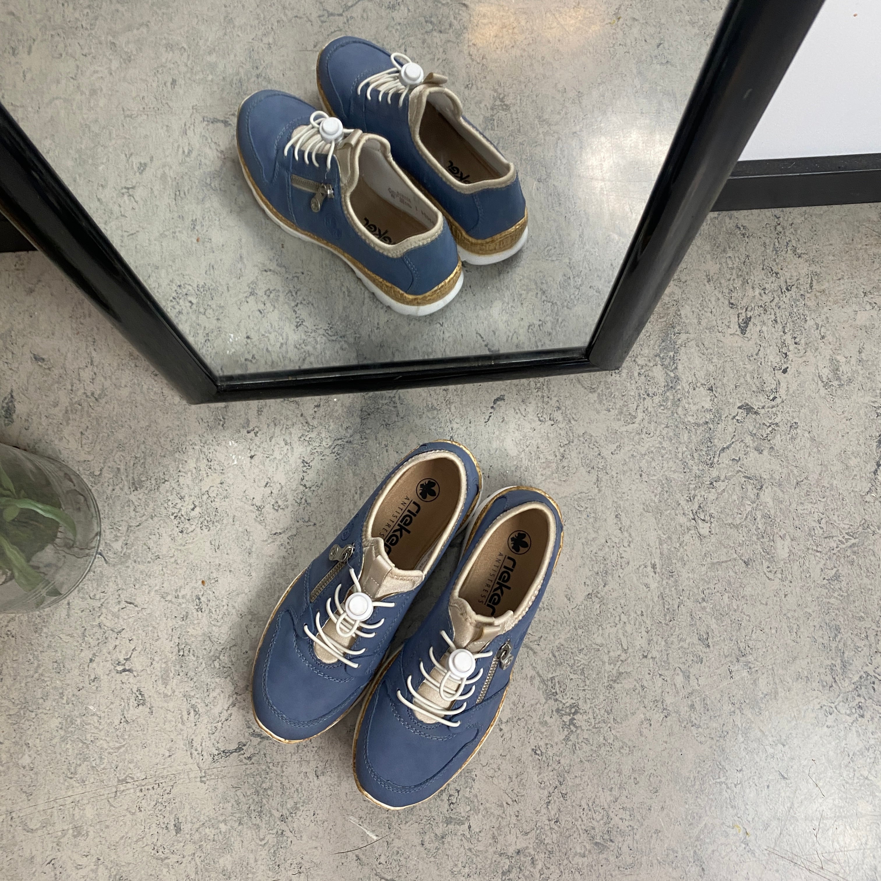 Rieker sneakers til dame – Blå