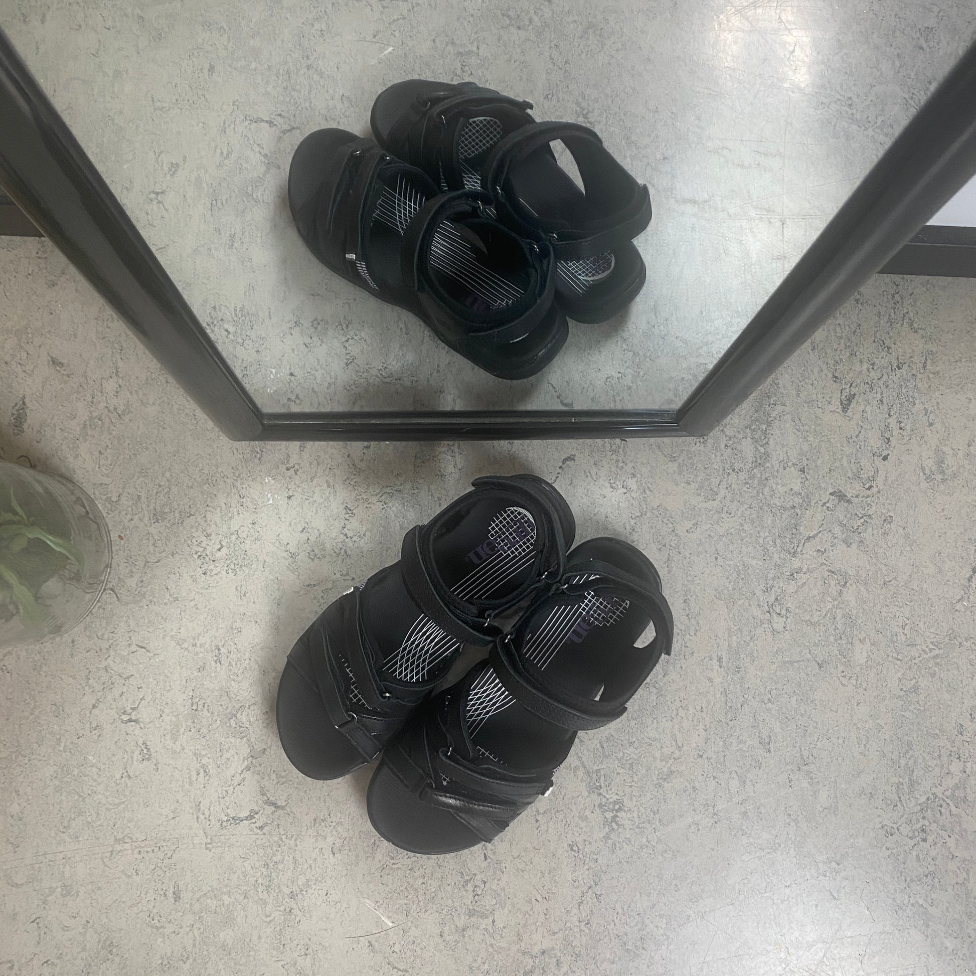 Green Comfort Corsica sandal – Sort