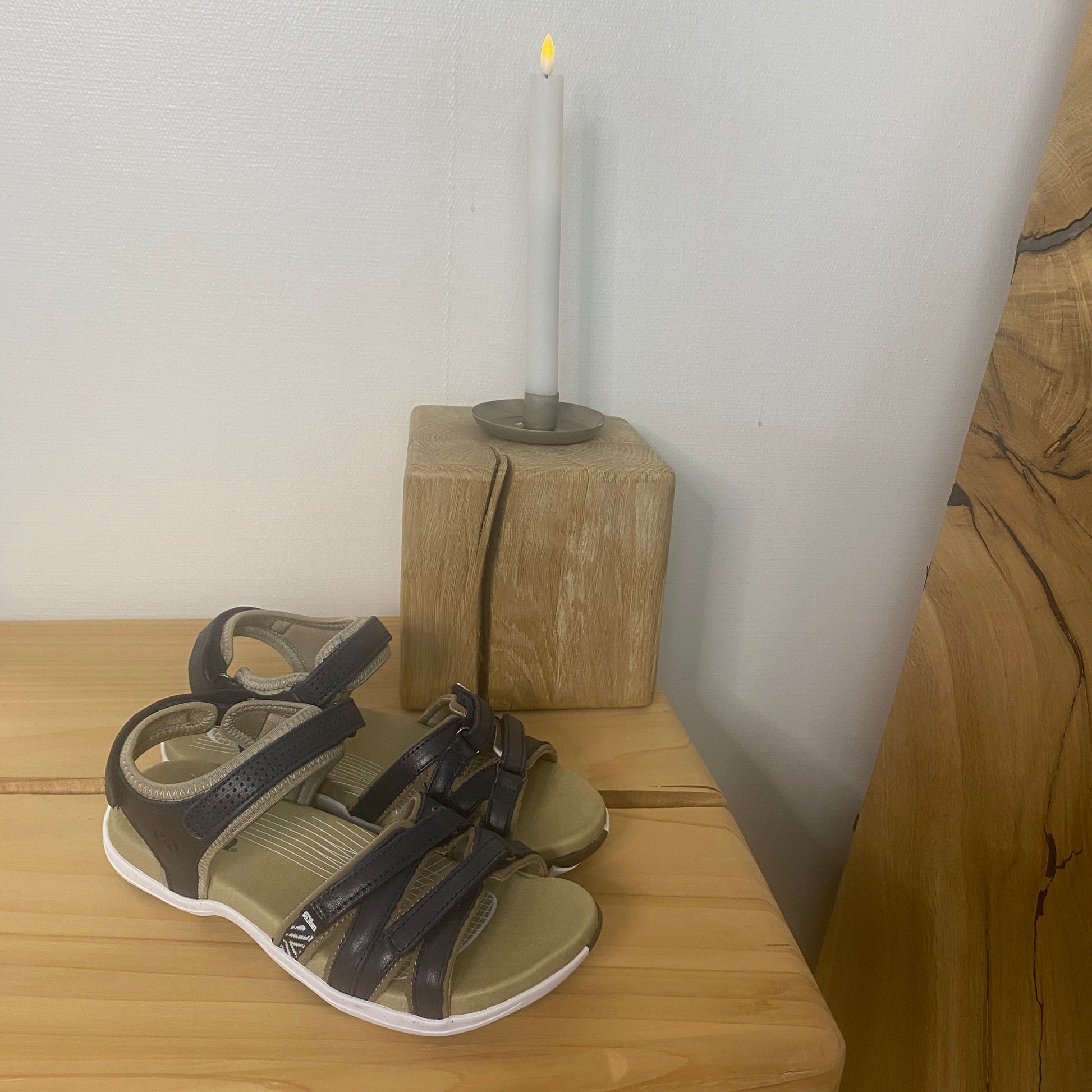 Green Comfort Corsica sandal – Marineblå
