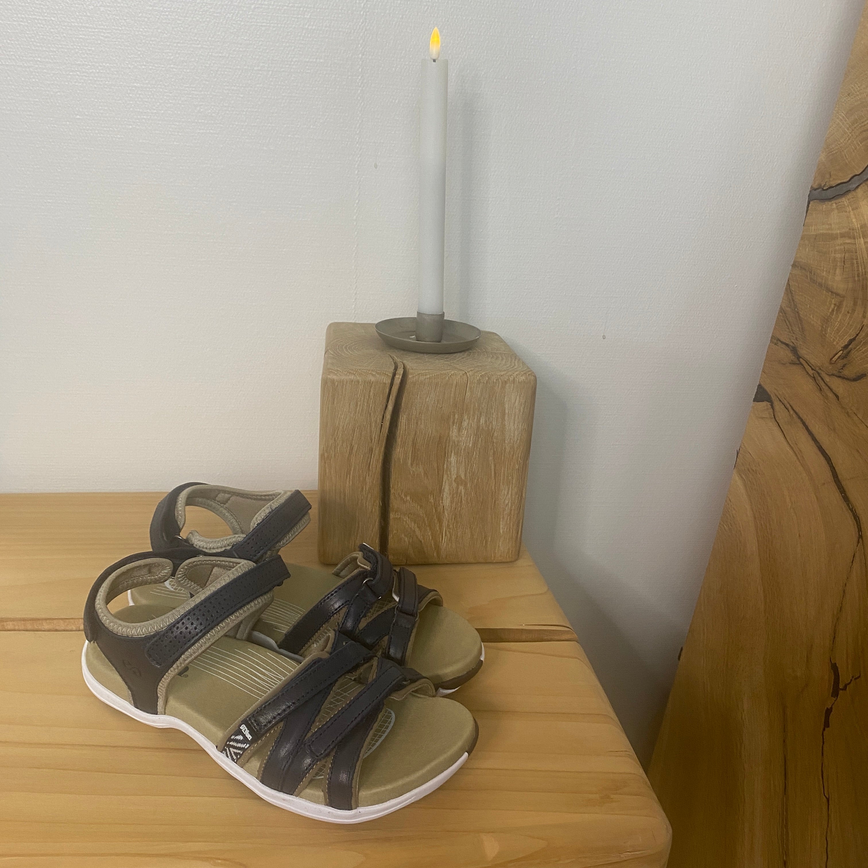 Green Comfort Corsica sandal – Marineblå