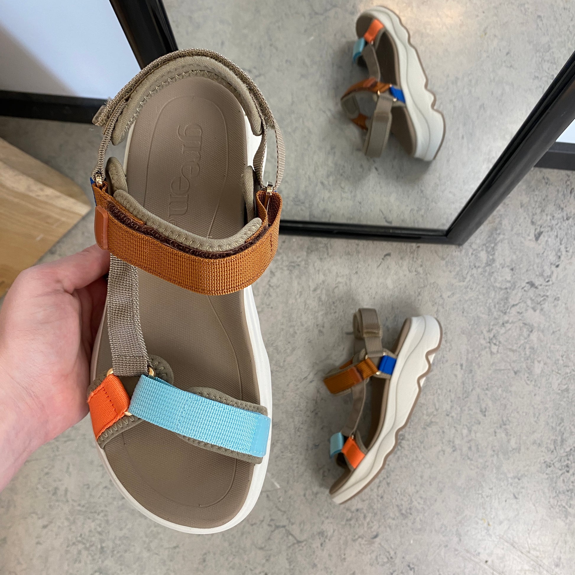 Green Comfort sandal - Let, stødabsorberende sandal med optimal støtte hele dagen