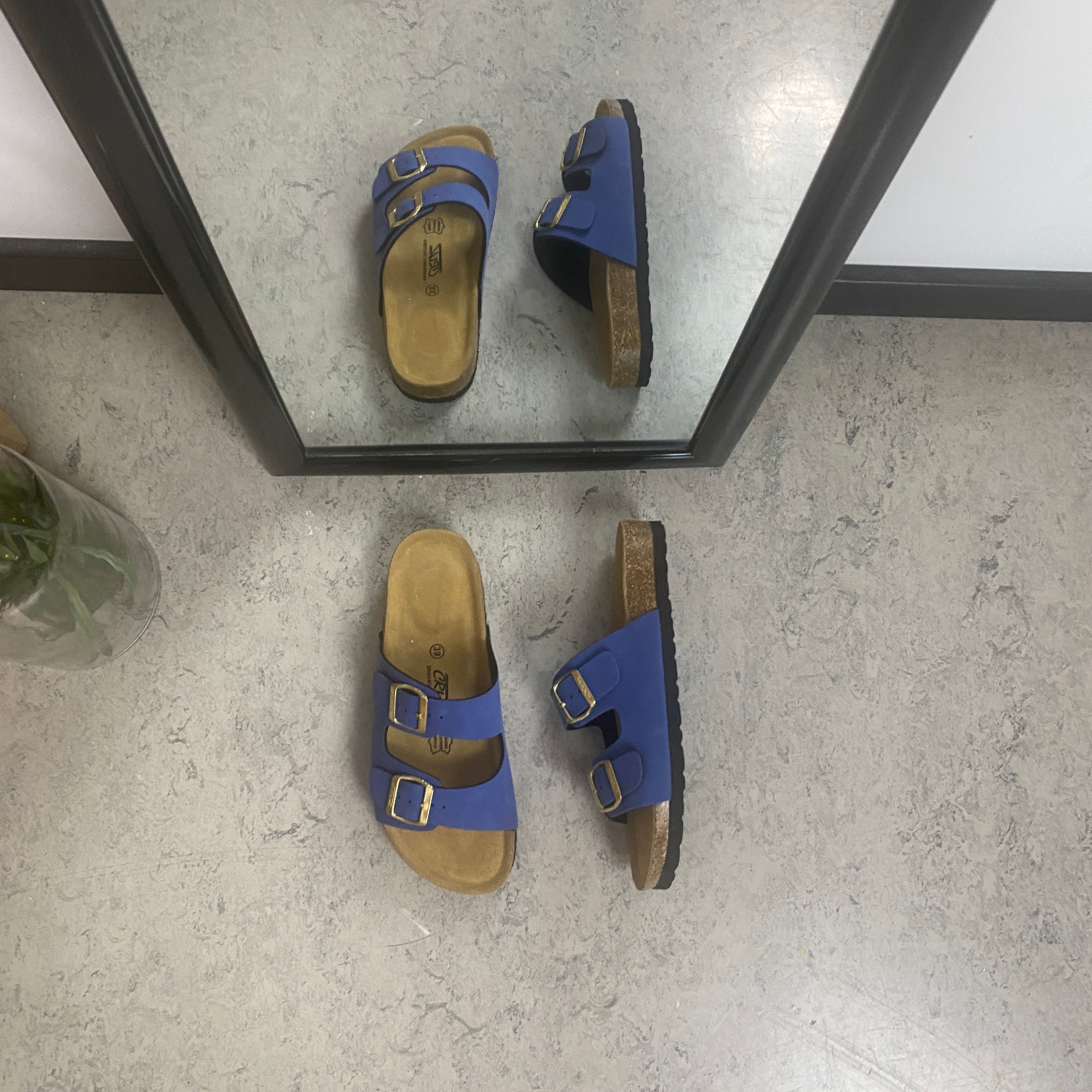Cruz slip on sandal – Blå
