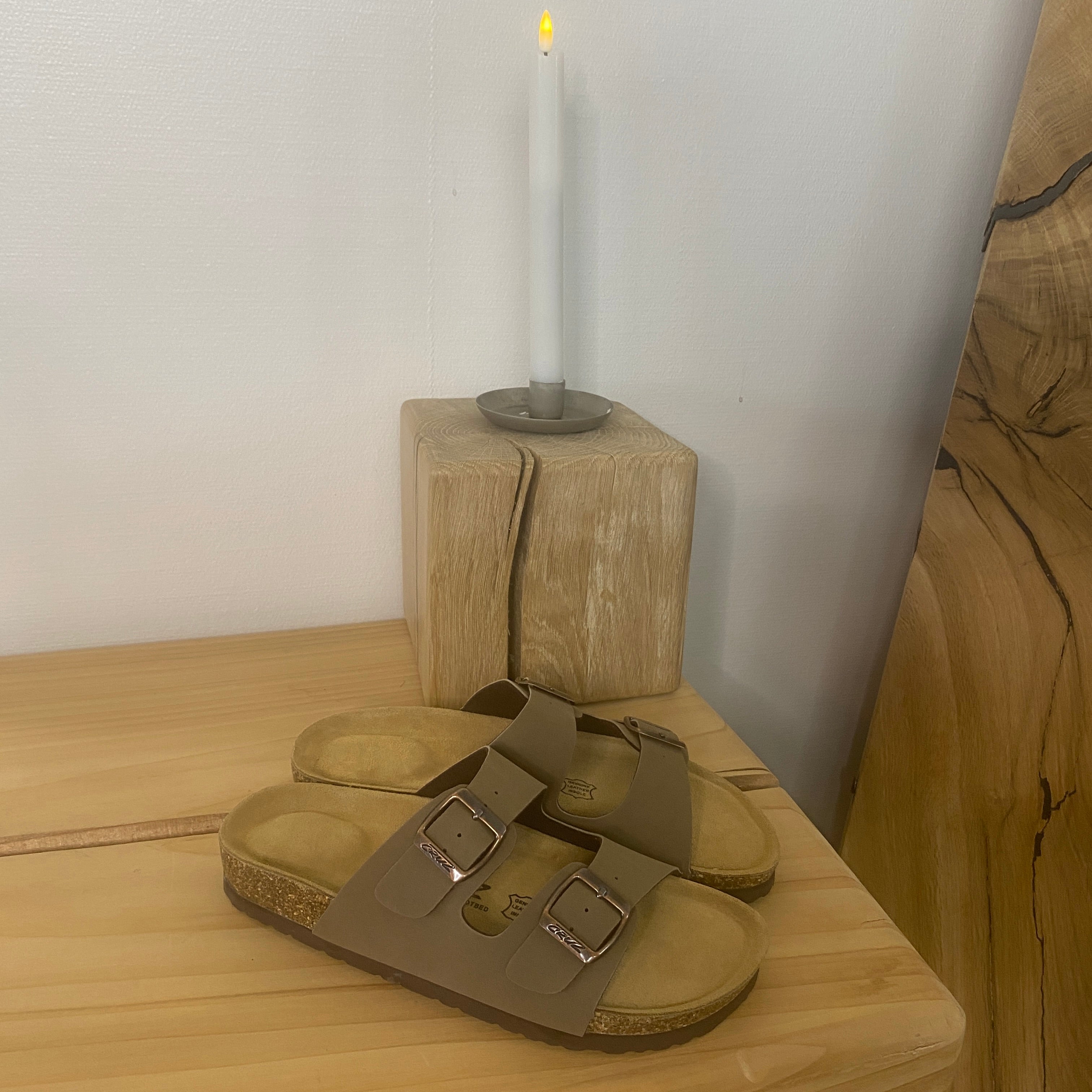 Cruz slip on sandal – Brun