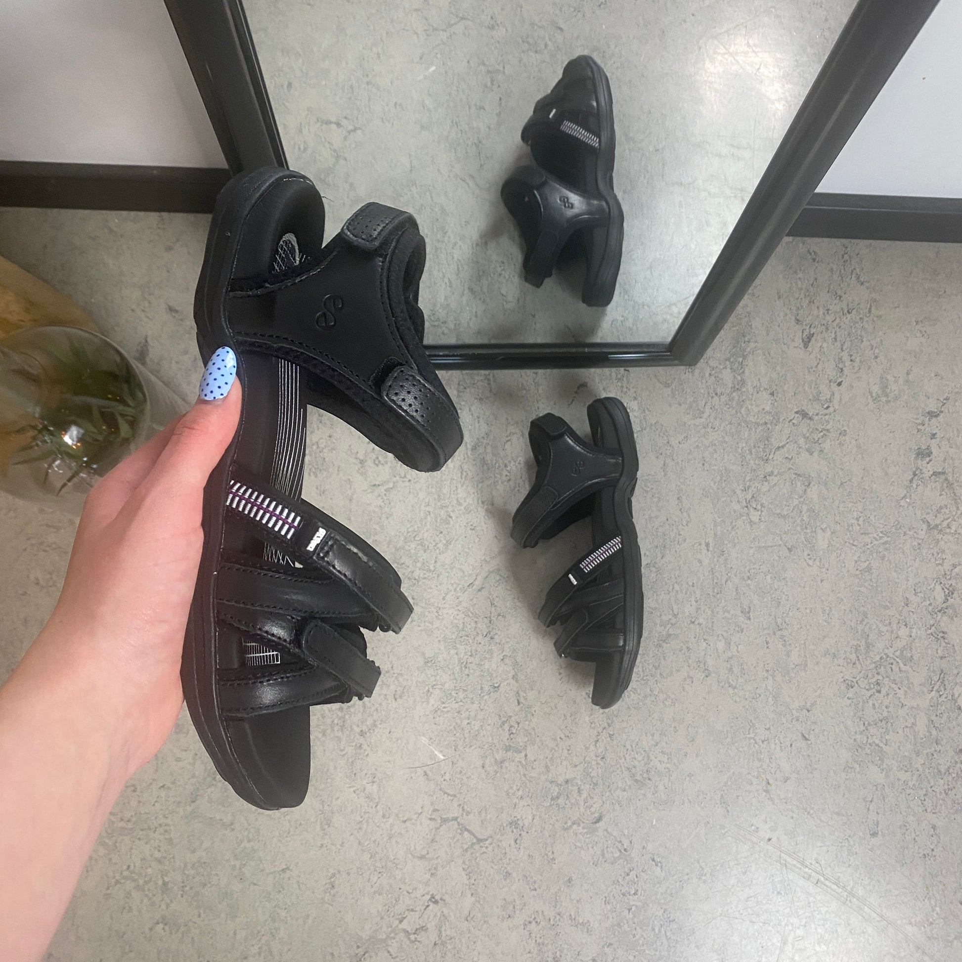Green Comfort Corsica sandal – Sort