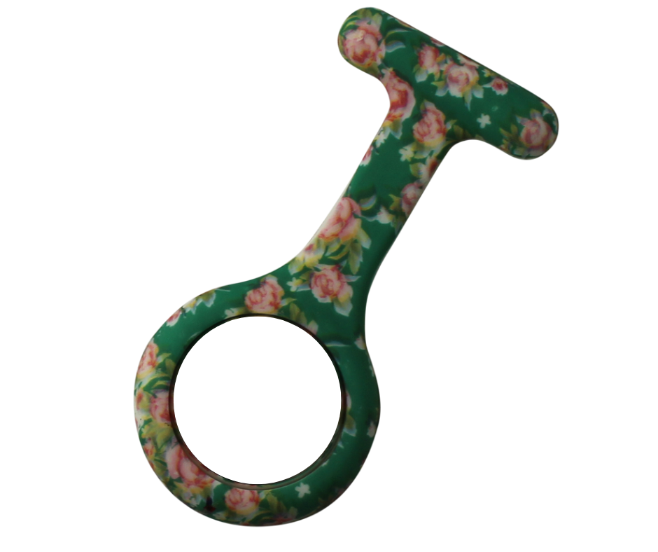 Silikone sygeplejeur med hvid urskive & 3 ekstra covers – praktisk, hygiejnisk & let at aflæse