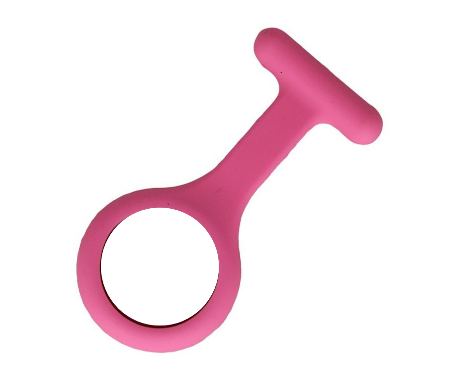 Silikone sygeplejeur med hvid urskive & 3 ekstra covers – praktisk, hygiejnisk & let at aflæse