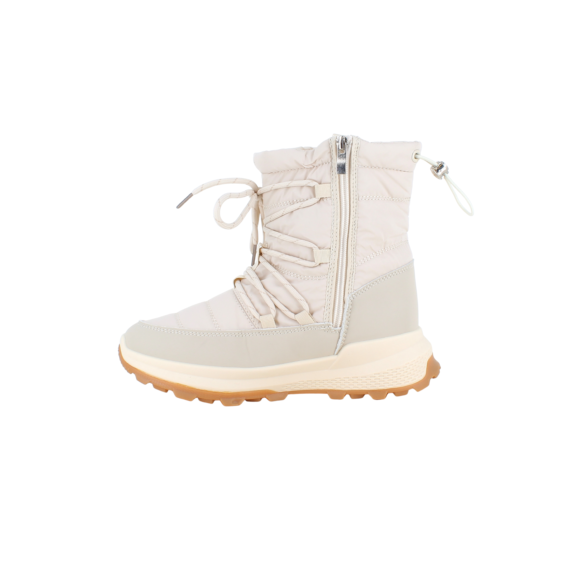 Beige vinterstøvle med lækkert blødt for