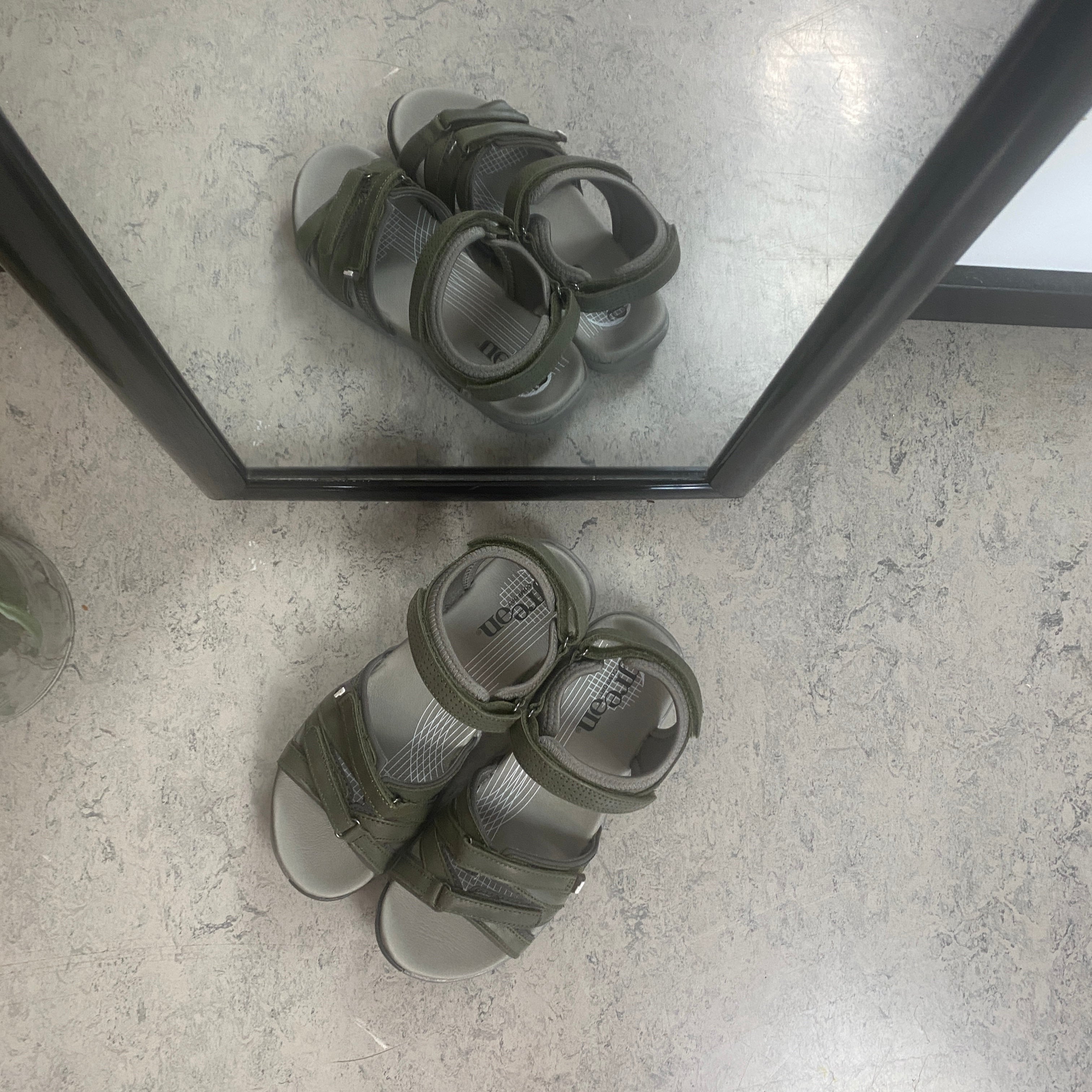 Green Comfort Corsica sandal – Olivengrøn