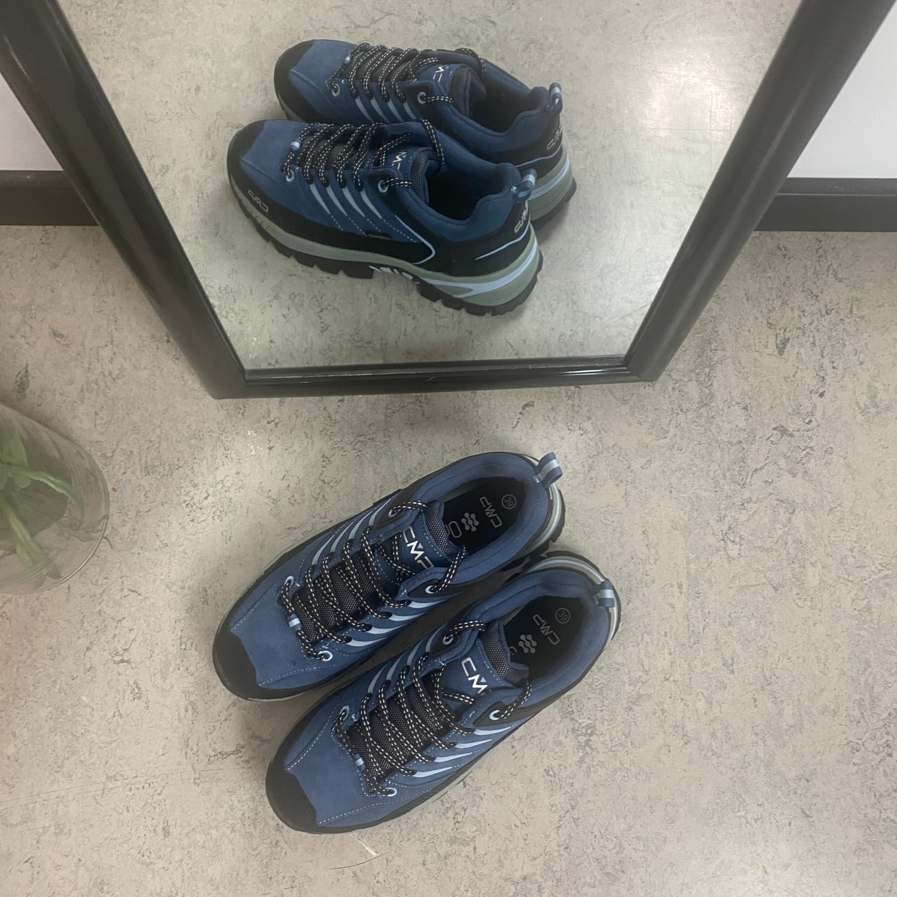 CMP Rigel vandtæt vandresko – blå vandresko i ruskind & tekstil