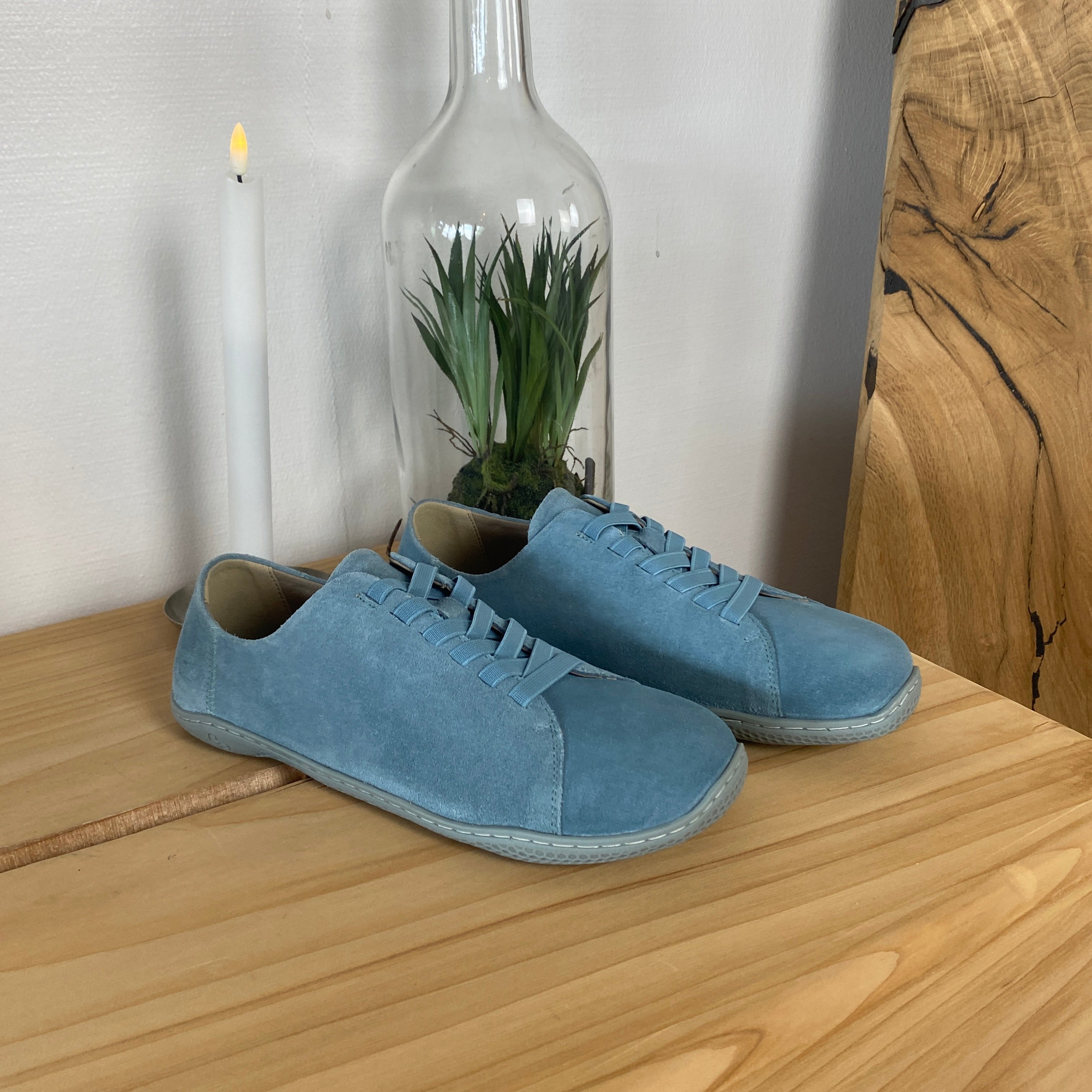 Green Comfort Leeds Lisa barfodssko i blå – fleksibel komfort & naturlig bevægelse