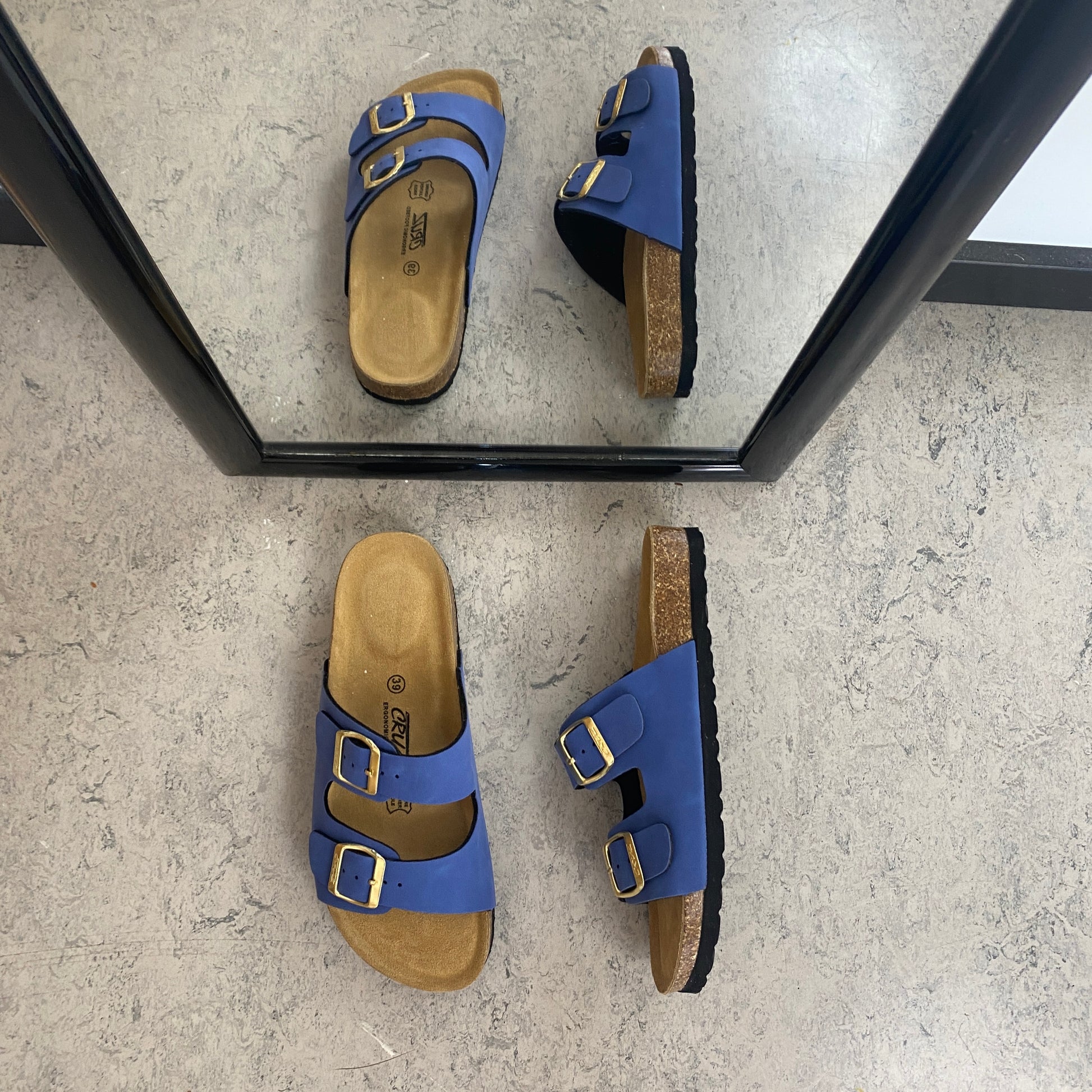 Cruz slip on sandal – Blå