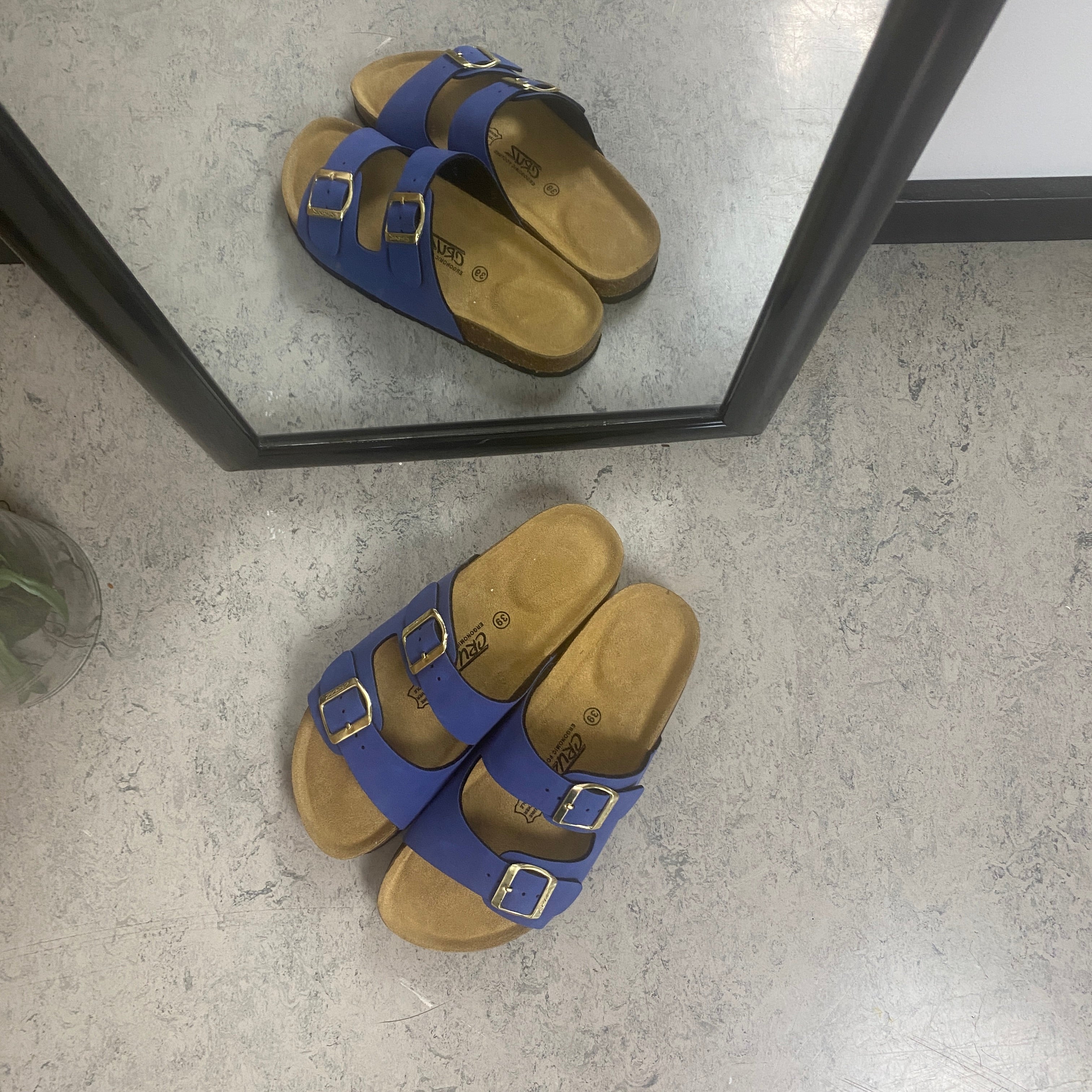 Cruz slip on sandal – Blå