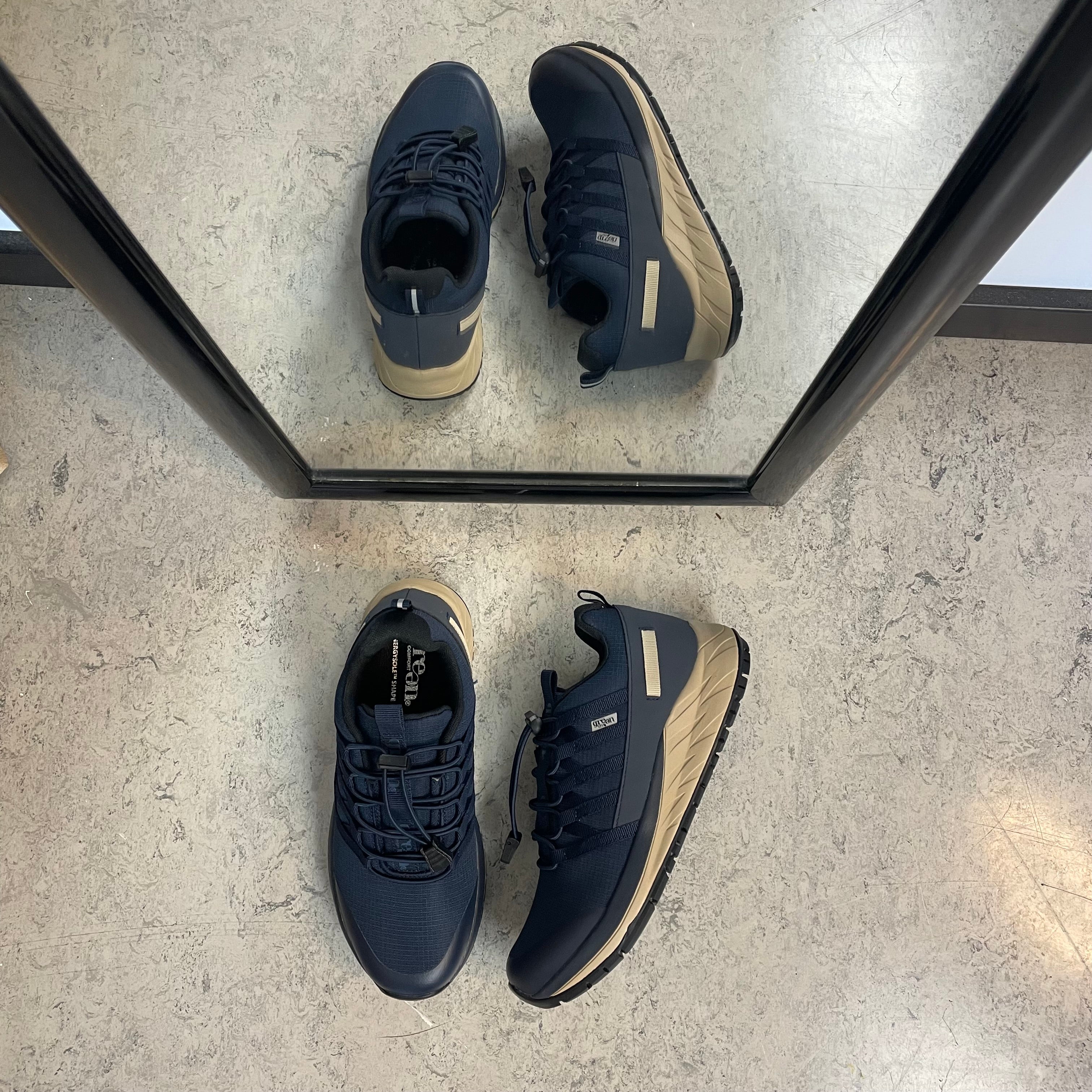 Green Comfort Path Pipi – blå outdoor sneaker med H-læst & svangstøtte