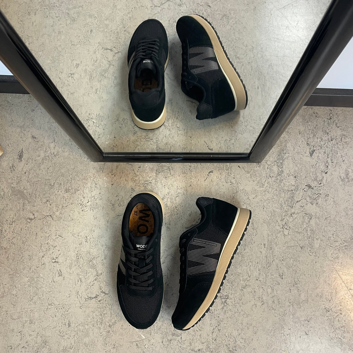 Woden Ydun Icon II – sort sneaker med let og behagelig komfort