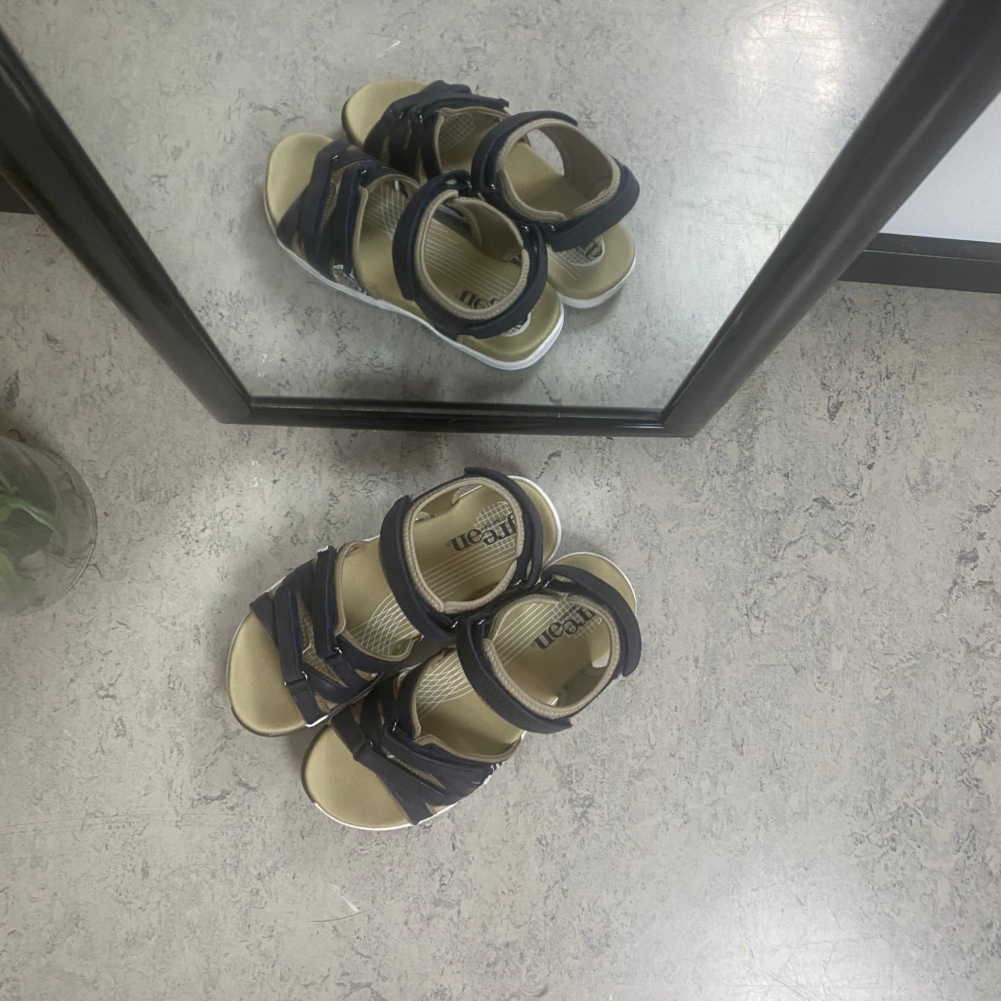 Green Comfort Corsica sandal – Marineblå