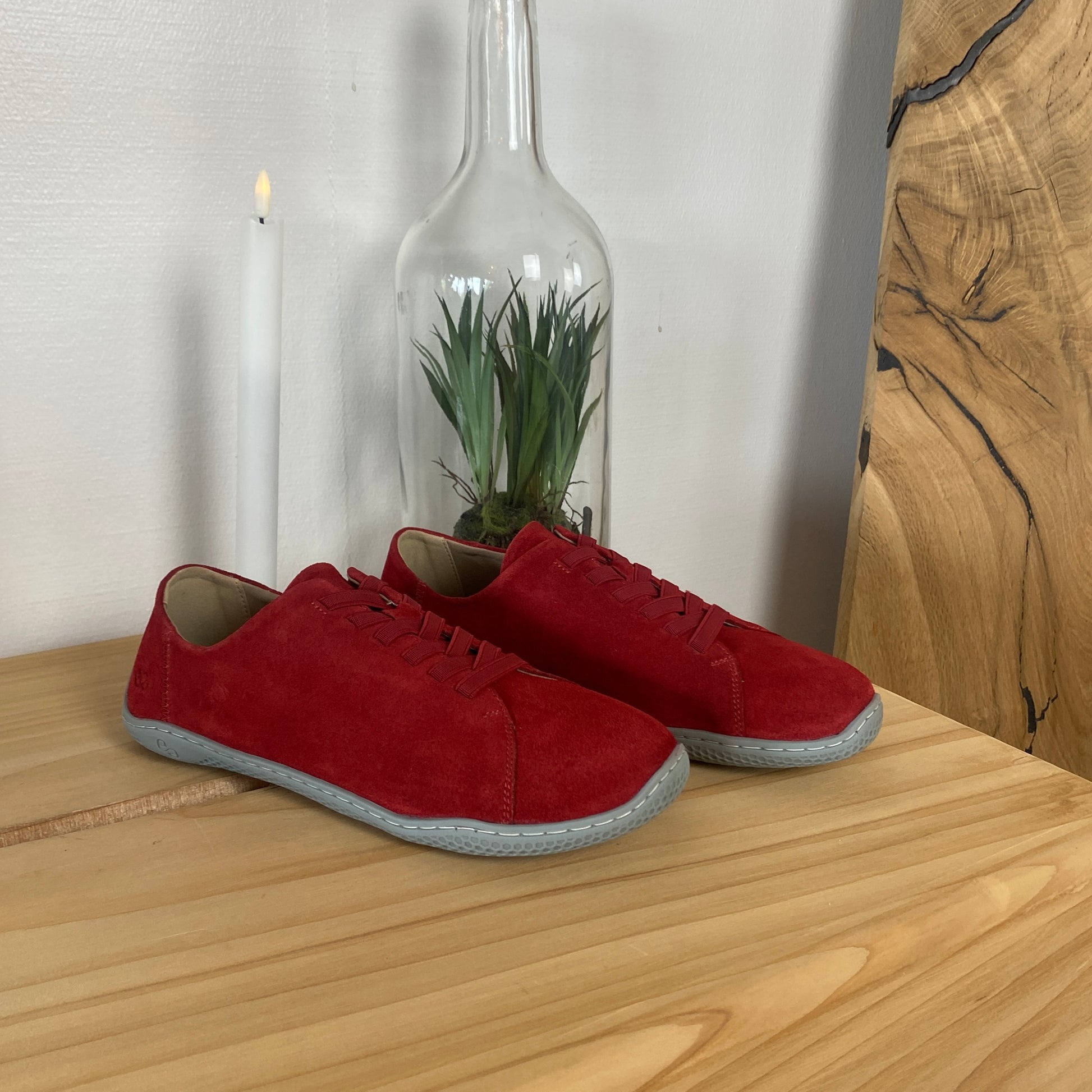 Green Comfort Leeds Lisa barfodssko i rød – naturlig komfort & fleksibel pasform