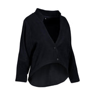 Navy Fleece bolero