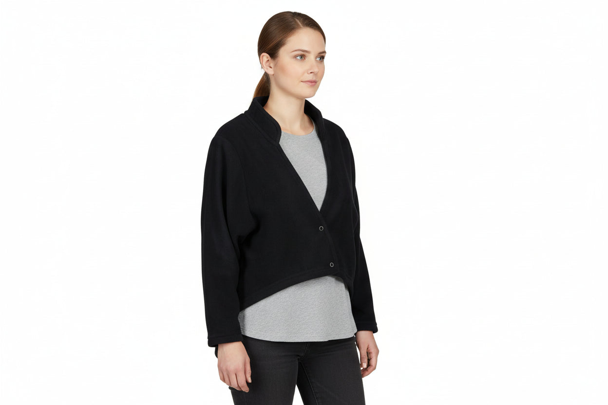 Navy Fleece bolero