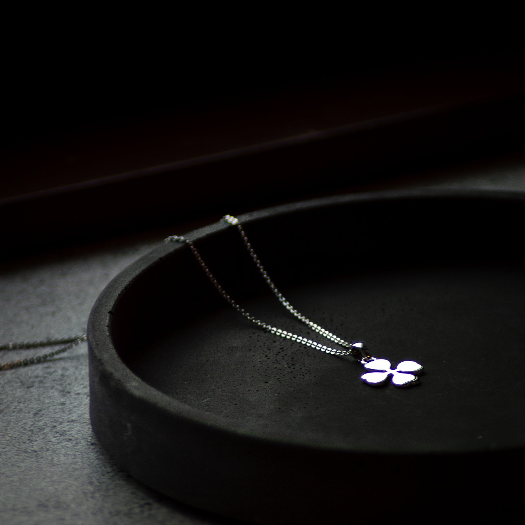 Aagaard halskæde med sølv firkløver