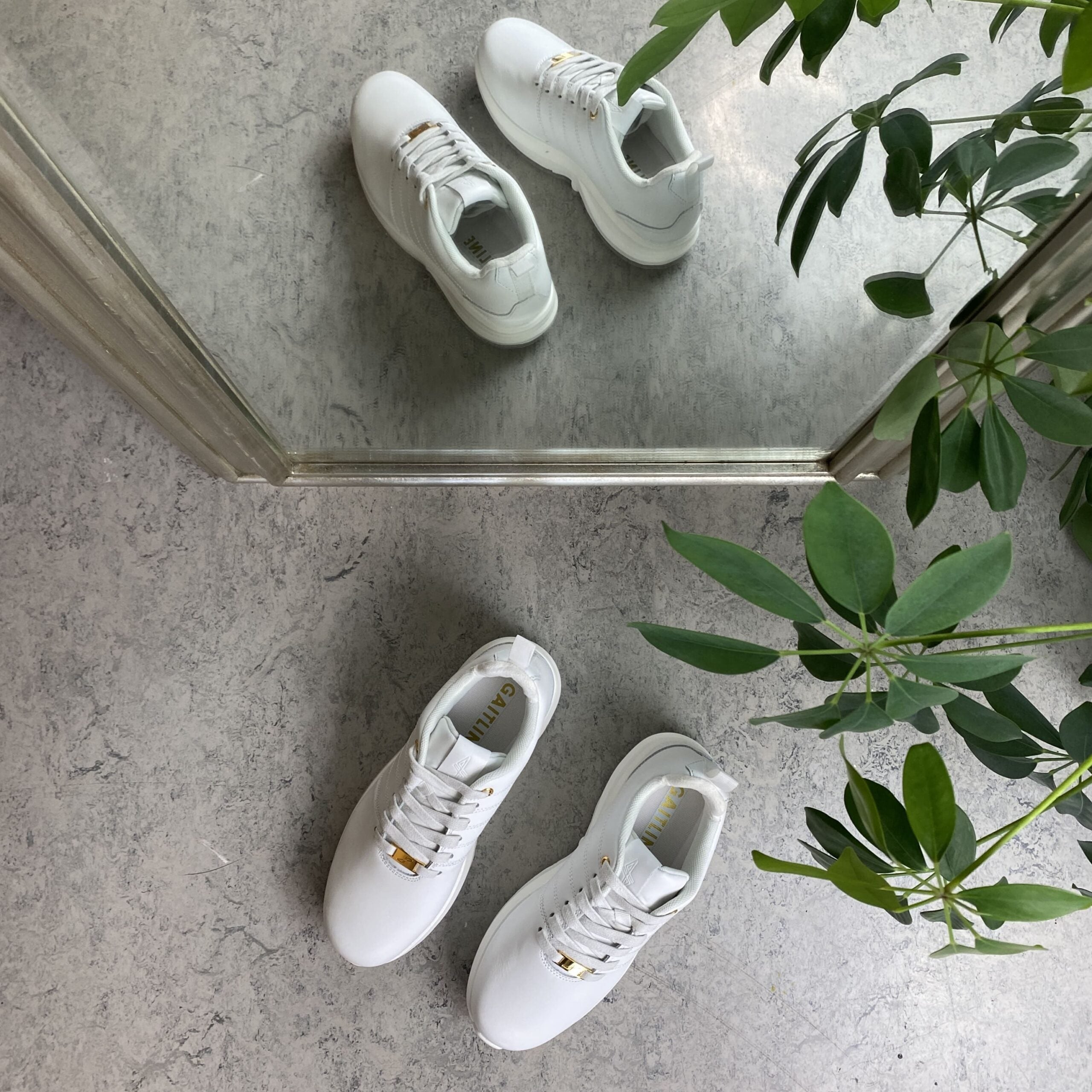 Klassisk hvid læder sko fra Gaitline