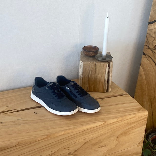 Relife sporty arbejdssko i navy med Soft Reflex-system – let komfort til lange dage på fødderne