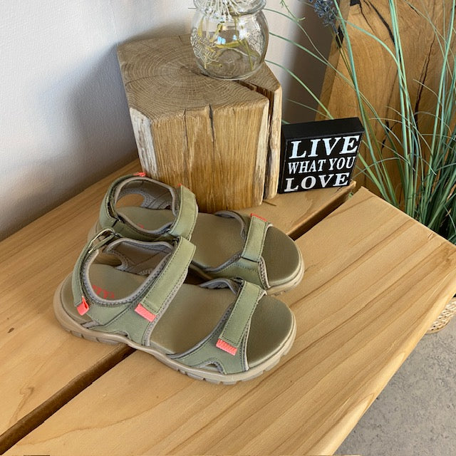 Grøn Green Comfort sandal til dig som går og står mange timer