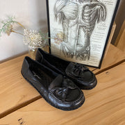 Elegant ballerina i sort skind