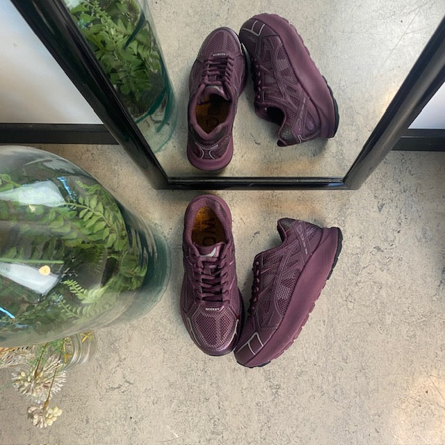 Bordeaux Woden sko med god pasform