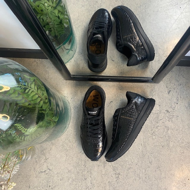 Sort Wodensko i krokodillelook