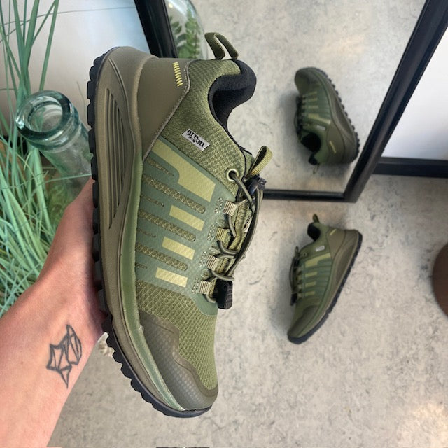 Vandtæt dame vandresko i olivengrøn fra Green Comfort