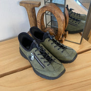 Olivengrøn Rieker slip-on sneakers