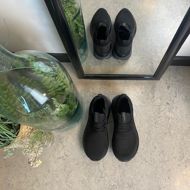 Sort Step-on sko fra Rugged Gear