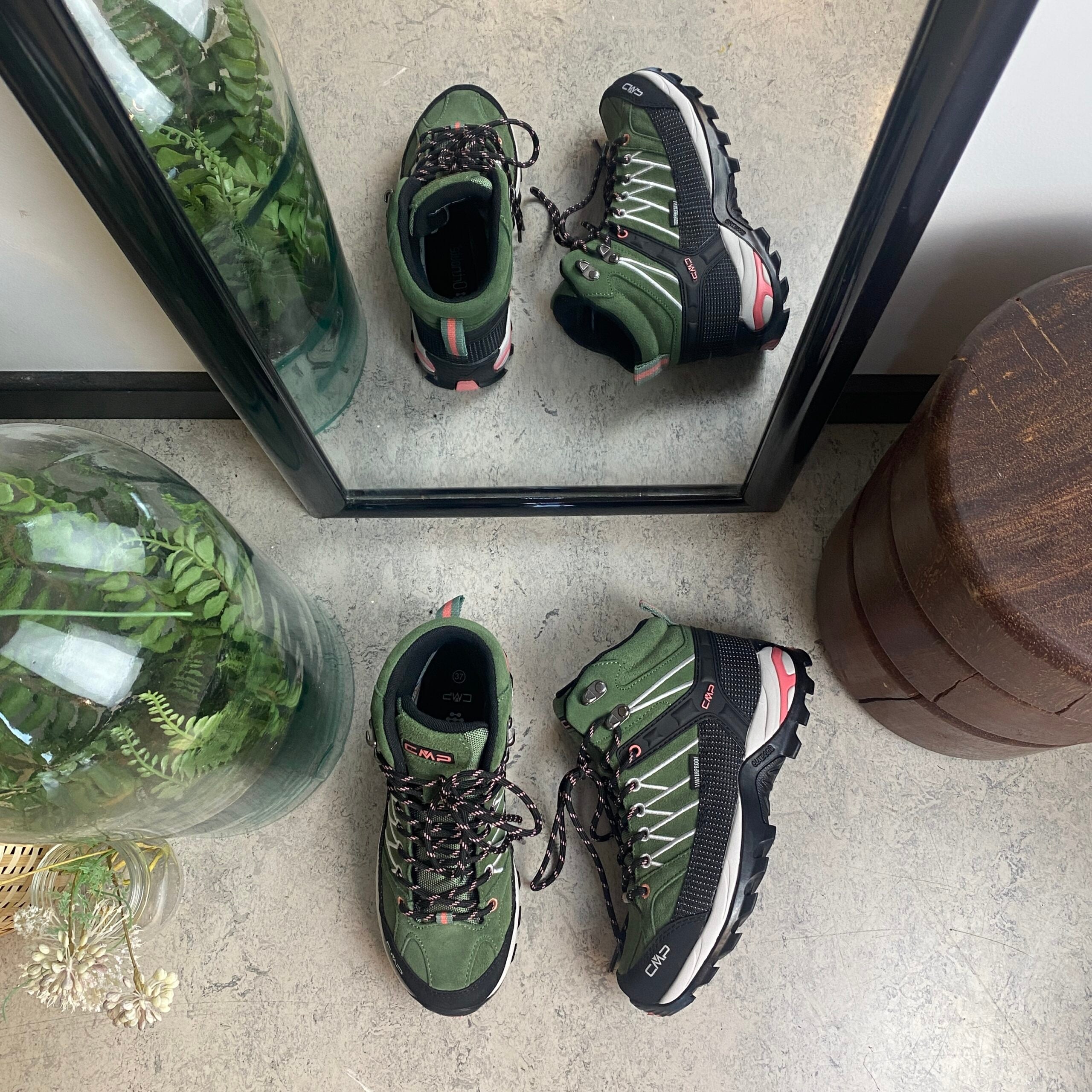 Grønne vandtætte vandrestøvler fra CMP