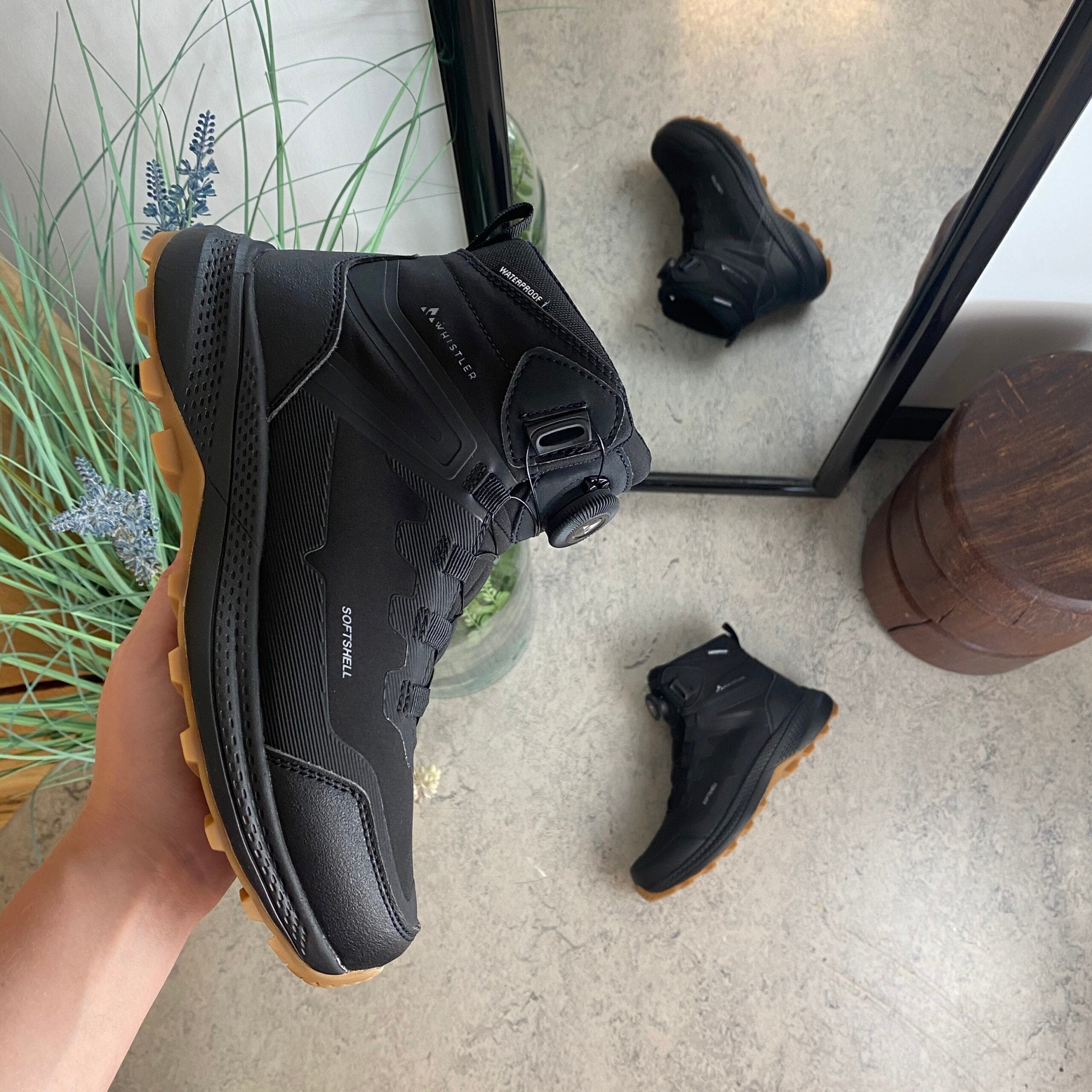 Whistler vandtæt softshell vandrestøvle med BOA-lukning i sort