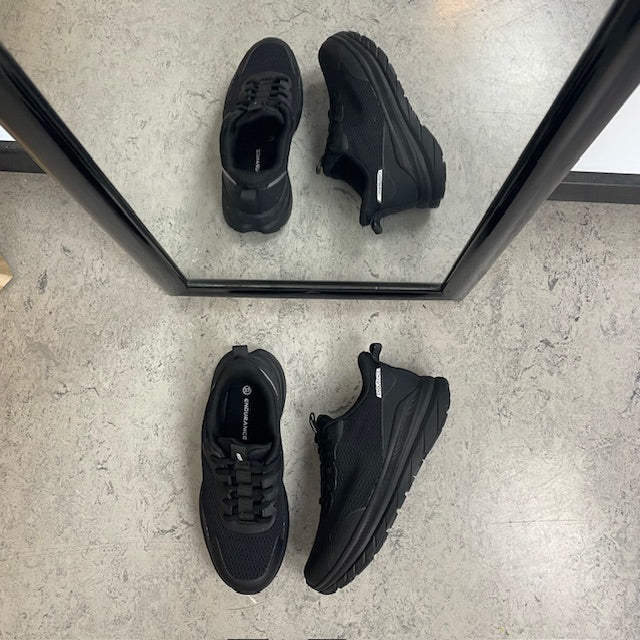 Endurance Beliso StepGo – sort unisex sneaker til kvinder & mænd