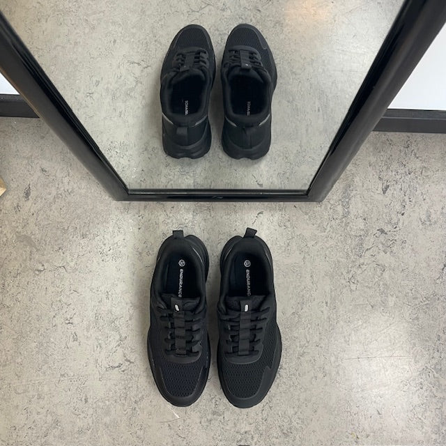 Endurance Beliso StepGo – sort unisex sneaker til kvinder & mænd