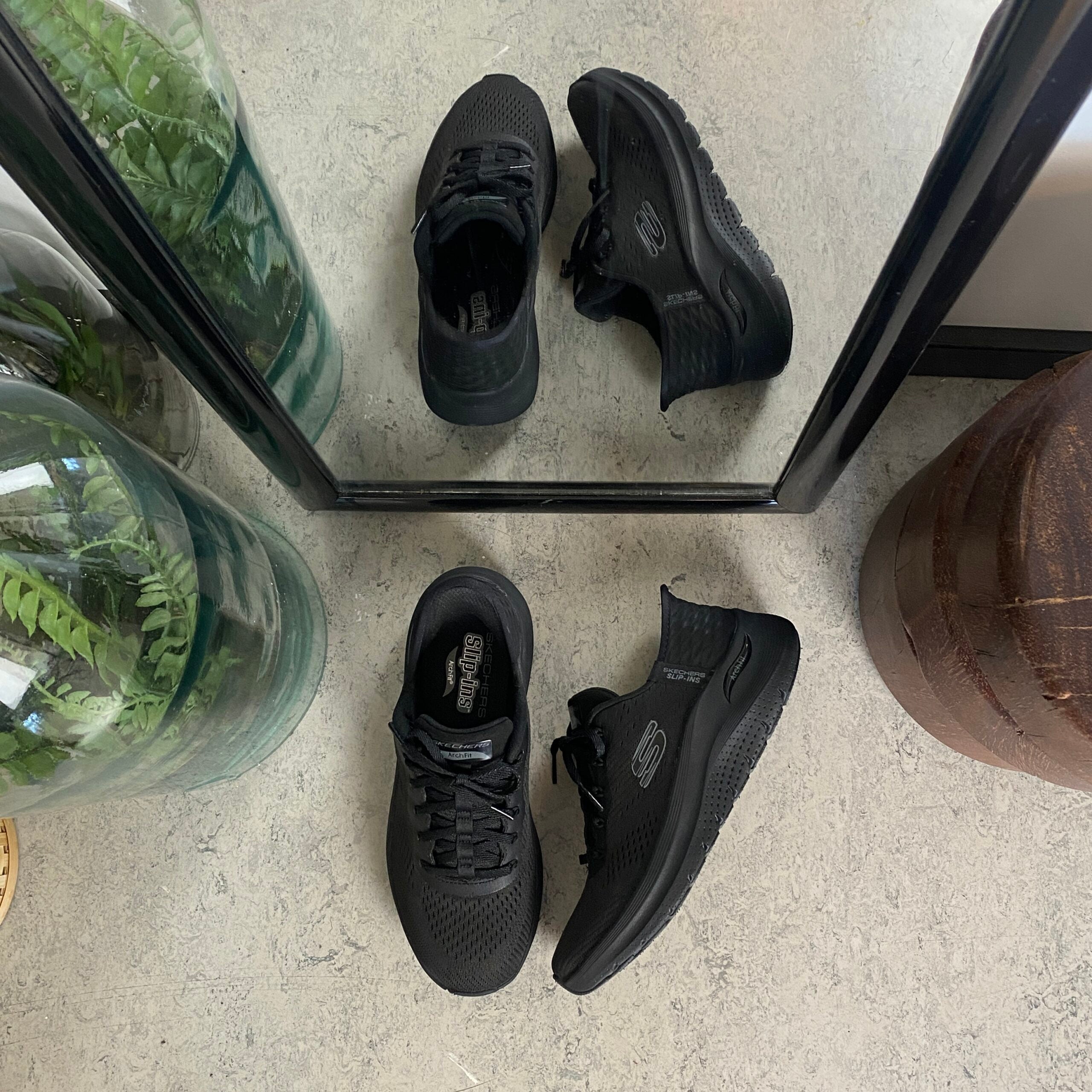 Åndbar Skechers slip-ins sko med god svangstøtte