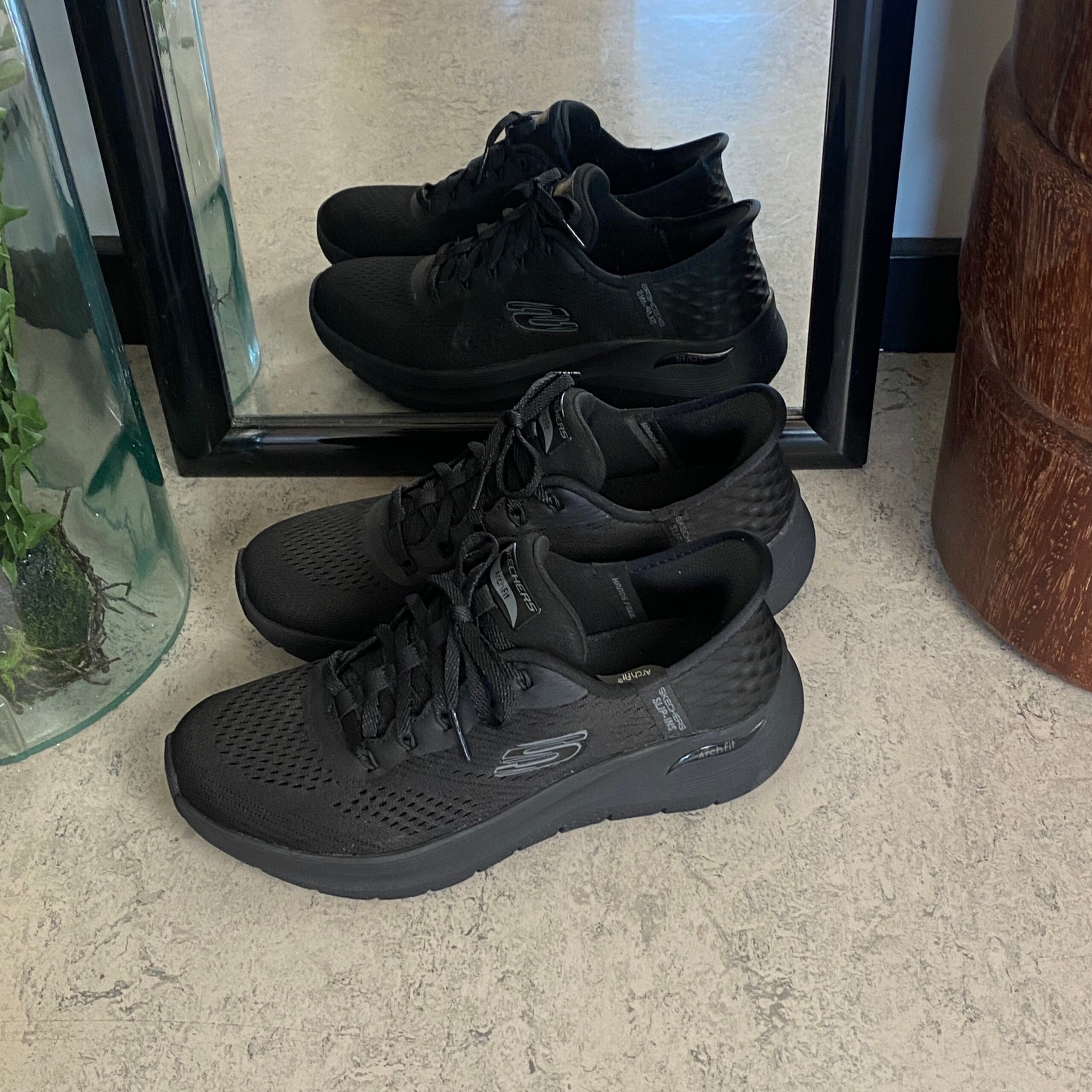 Åndbar Skechers slip-ins sko med god svangstøtte