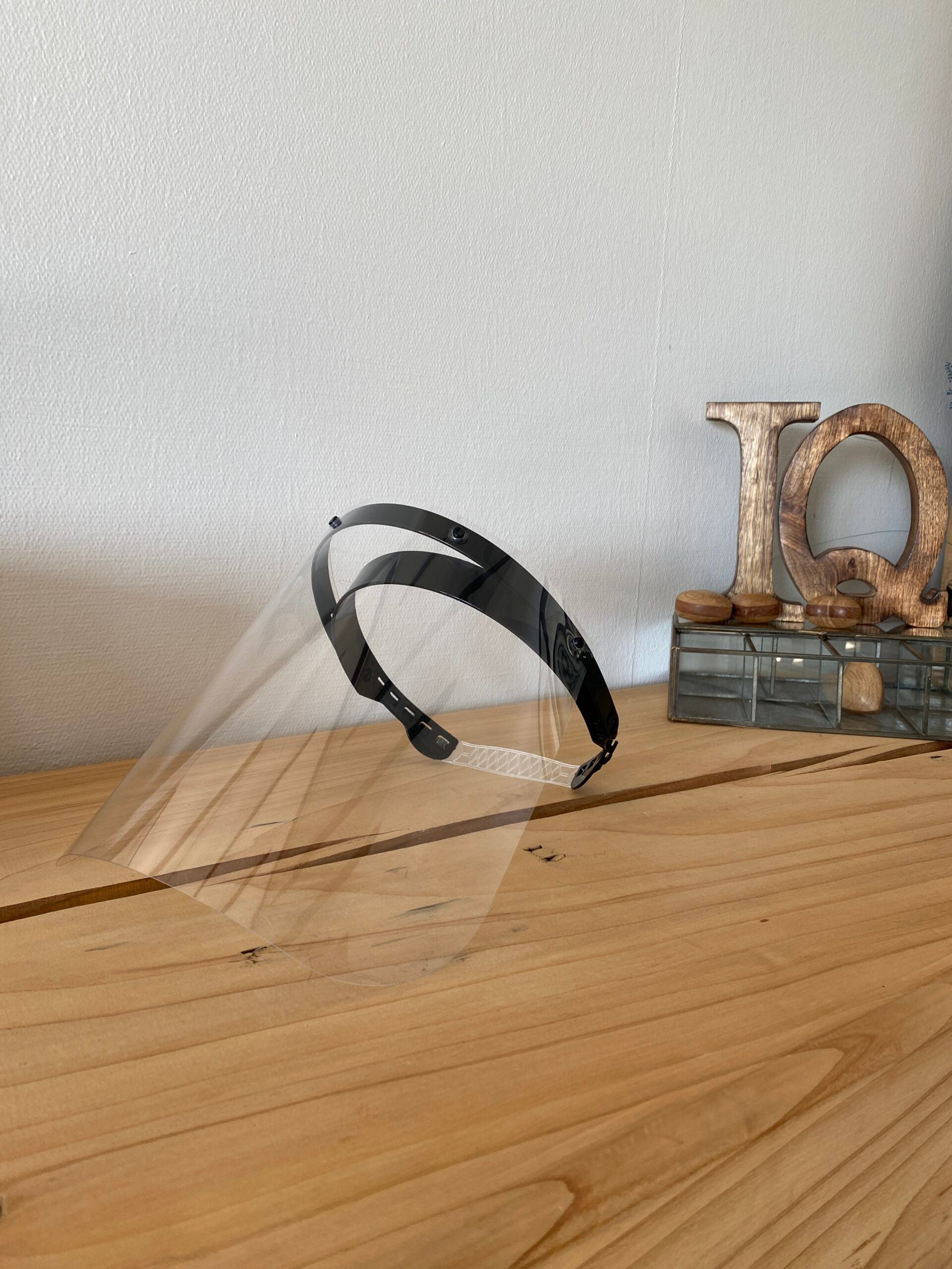 Flergangs visir med bøjle i sort