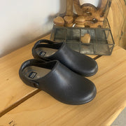 Sort skridsikker clog træsko