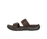Brun dameslip on sandal fra MBT med ergonomisk fodseng
