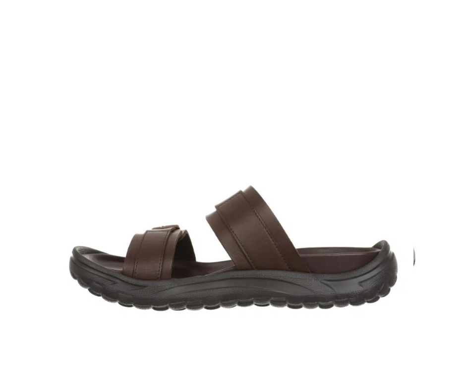 Brun dameslip on sandal fra MBT med ergonomisk fodseng